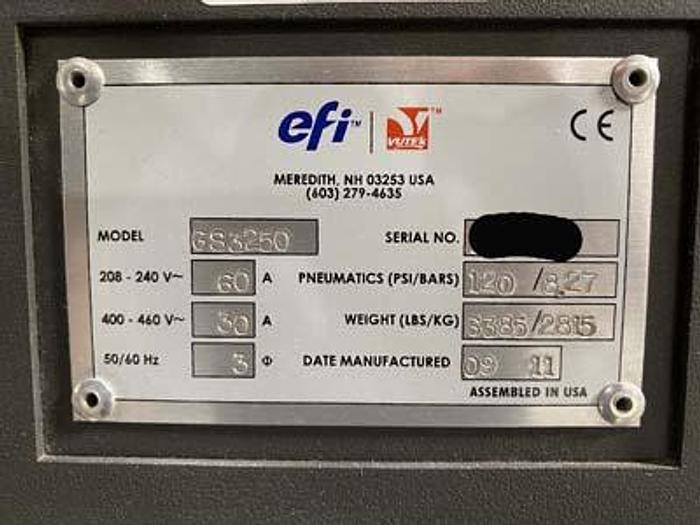 Used 2011 EFI-VUTEk GS3250