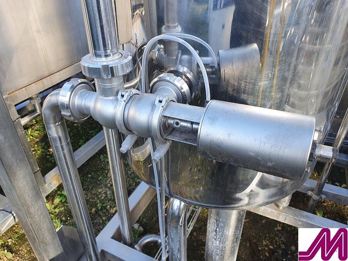 Used 2011 1,000 Litre Per Hour Skid Mounted Cream Pasteuriser