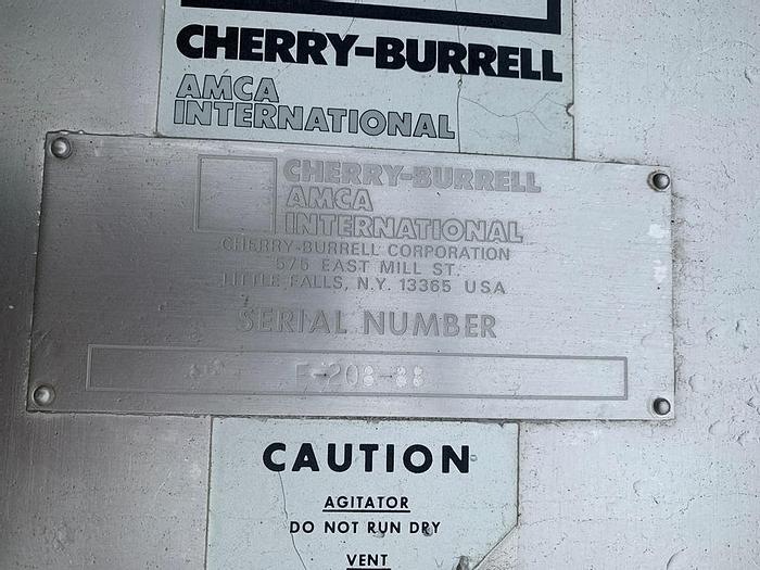 Used Tank, 6,000 Gallon, S/st, Jkt, Agit, Cherry Burrell #C744330