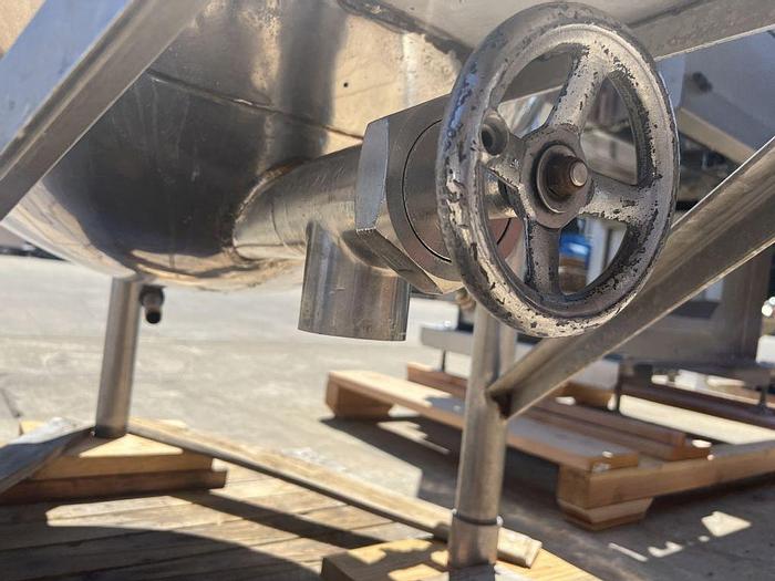 Used Kettle, 100 Gallon, Stainless Steel, Jacketed, Groen, Model FT-100 #S744624