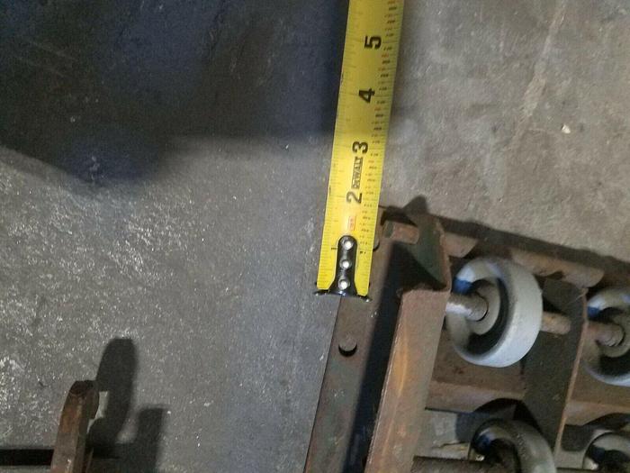 Used 60 FT Gravity Roller Conveyor Tracking One Lot One Price 6 Straight & 2 Curved