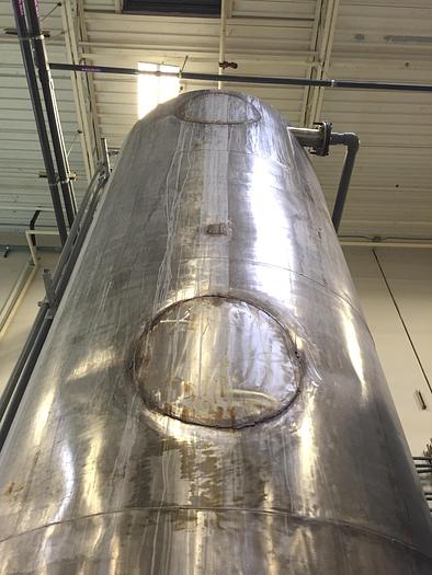 Used Tank, 4,750 Gallon, S/St, 6' X 21', FT/DB (2) #S740651