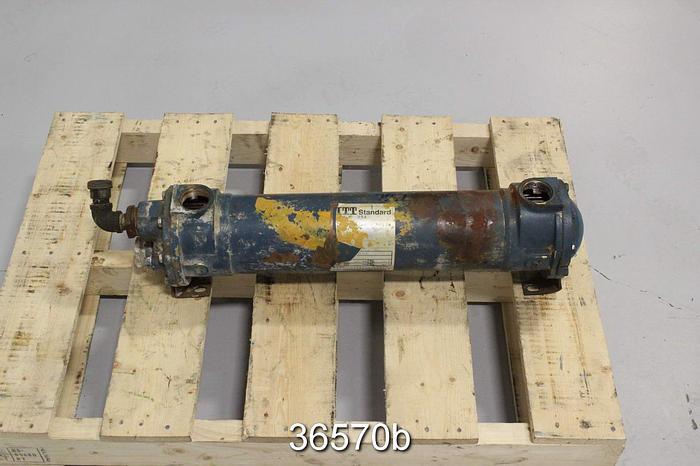Used ITT Standard BCF Shell and Tube Heat Exchanger, 24" Length #36570