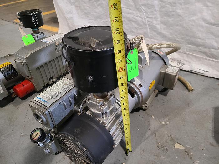 Used Airtech Rotary Vane Industrial Vacuum Pump 220V Single Phase 21