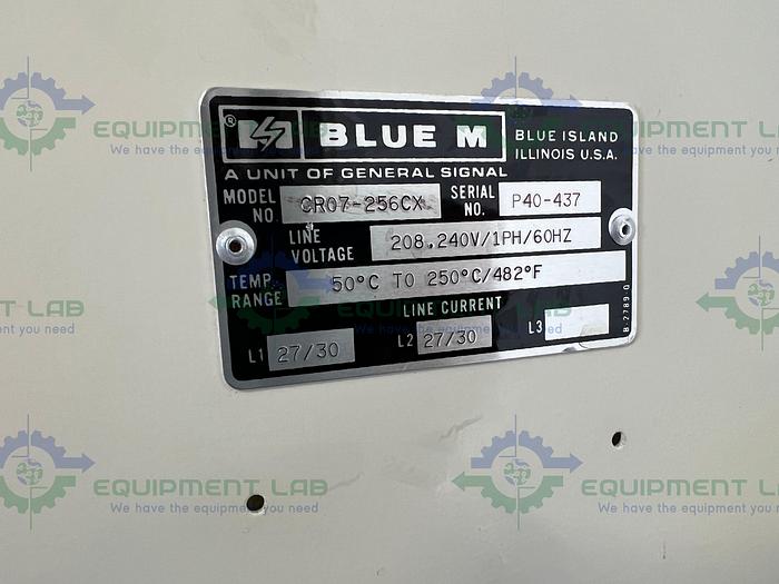 Used Blue M  CR07-256CX Clean Room Oven 50°C to 250°C 20" x 21 1/2" x 20"