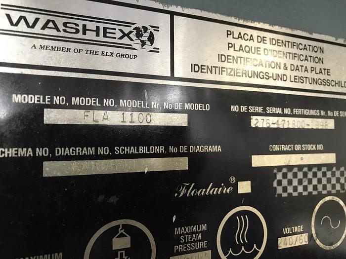 Used 1998 Washex 240lb split pocket washer