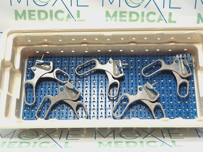 Used 1-1010: Conmed Laparoscopic DetachaTip 5mm Instruments Set With 8 Attachments & Tray