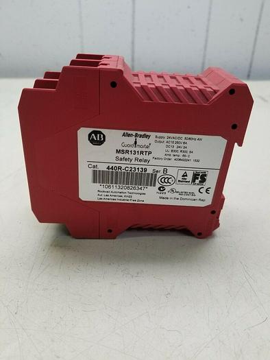 Used 440R-C23139 SER B ALLEN BRADLEY MSR131RTP GUARDMASTER RELAY