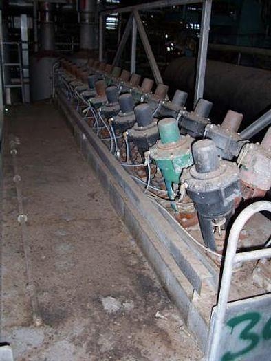 Used 155" (3.94M) WET END SECTION CORRUGATED MEDIUM ESCHER WYSS STEP-DIFFUSER HEADBOX BLACK CLAWSON C-FORMER SS TABLE