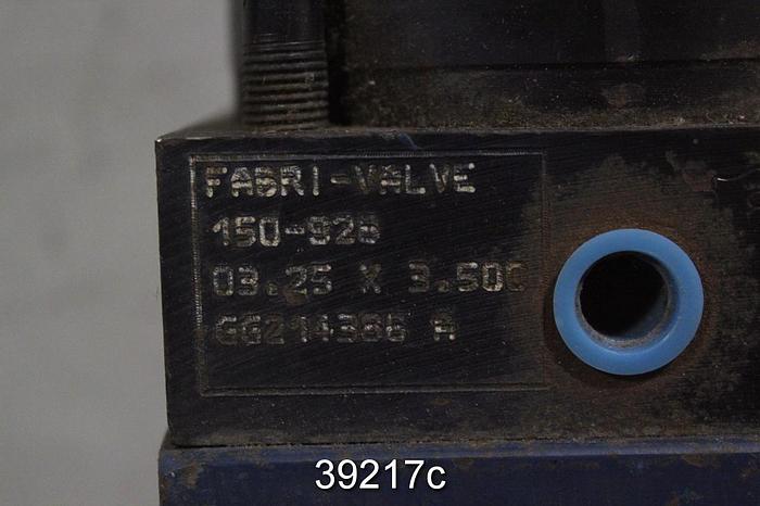Unused Fabri 3" Pneumatic Valve Actuator, GG211386 #39217