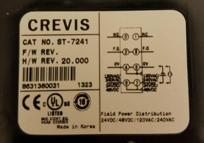 Used CREVIS GE ST-7241 EXPANSION FIELD POWER DISTRIBUTION MODULE