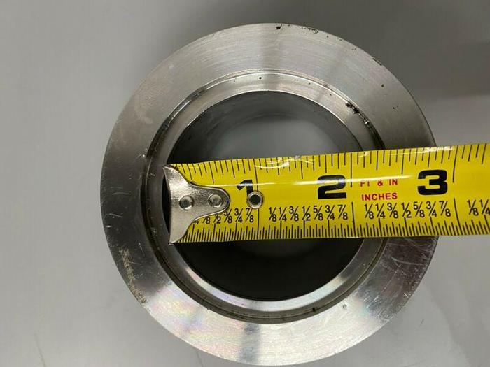 Used Stainless Steel Cylinder 3 5/8" KF Vacuum Fitting