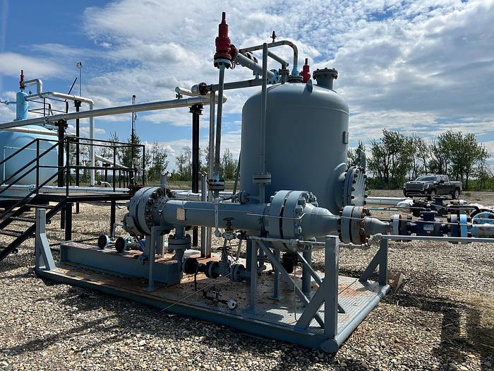 Used 8' X 26' Chadco Vessel/Separator/lineheater/Sand Separator Combo