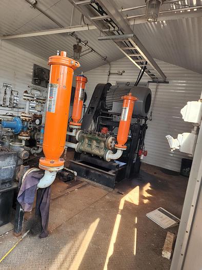 Used Dual Triplex Plunger Pump Package