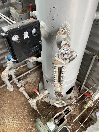 Used 16" 1440 PSI Vertical Separator Package w/Integral 100 Bbl Tank