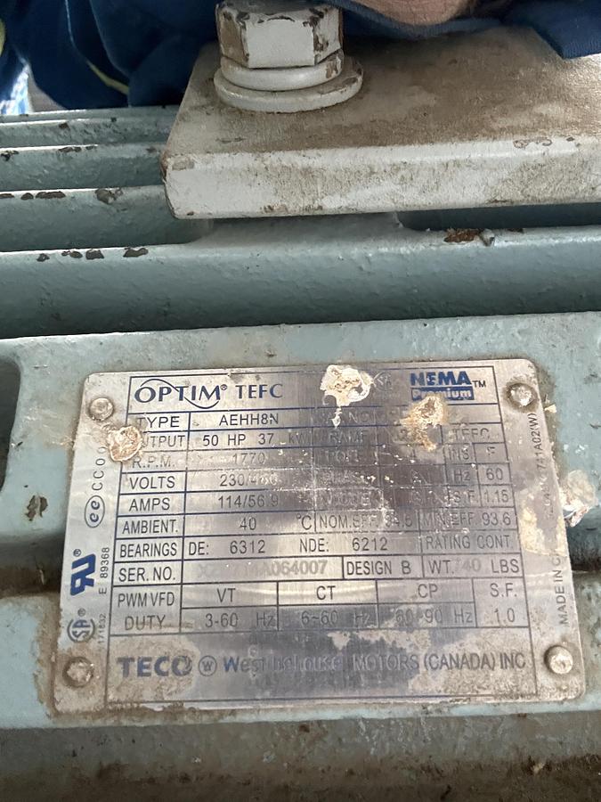 Used 50 HP Ro-Flo VRU Compressor