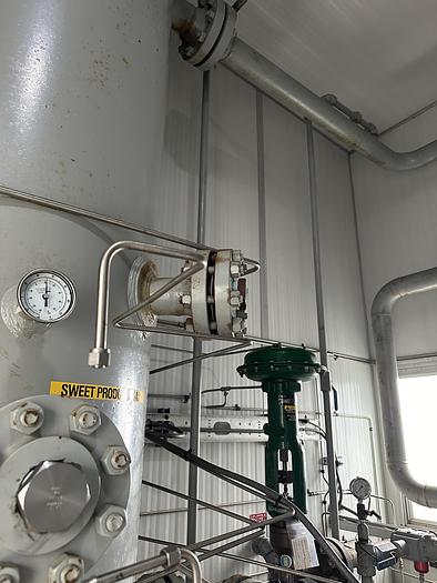 Used 30" 1440 PSI Vertical Sour Separator Package w/Integral 400 BBL Tank