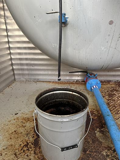 Used 8' x 25' Horizontal 75 PSI Rushton Free Water Knock Out