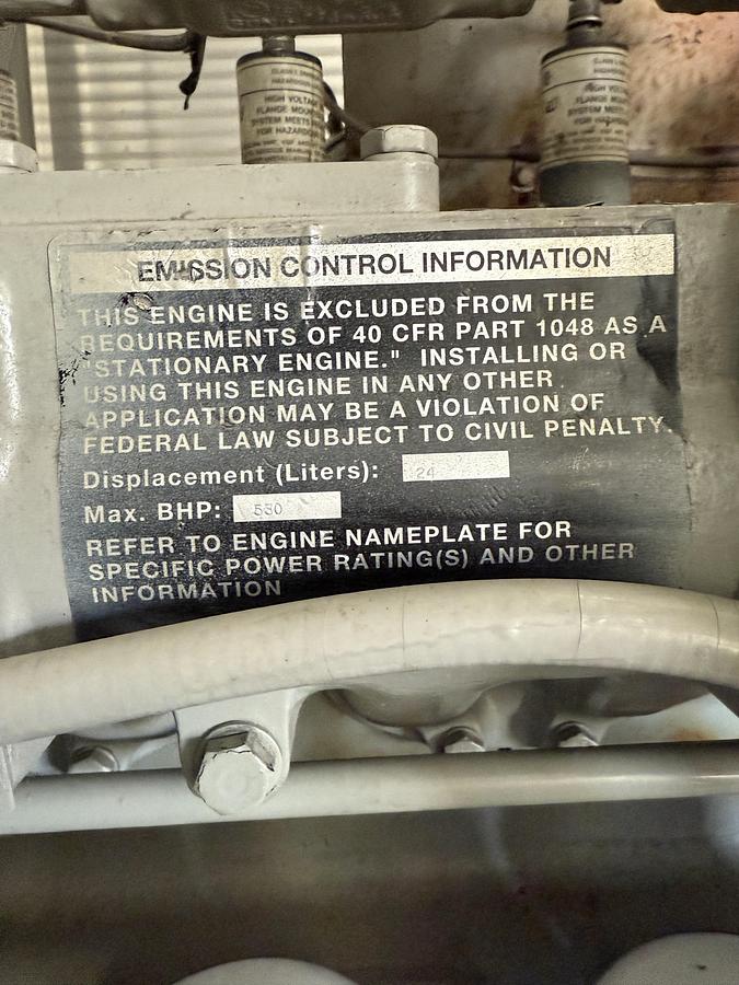 Used 620 HP Waukeshau H24GL Driven Ariel JG2 Compressor