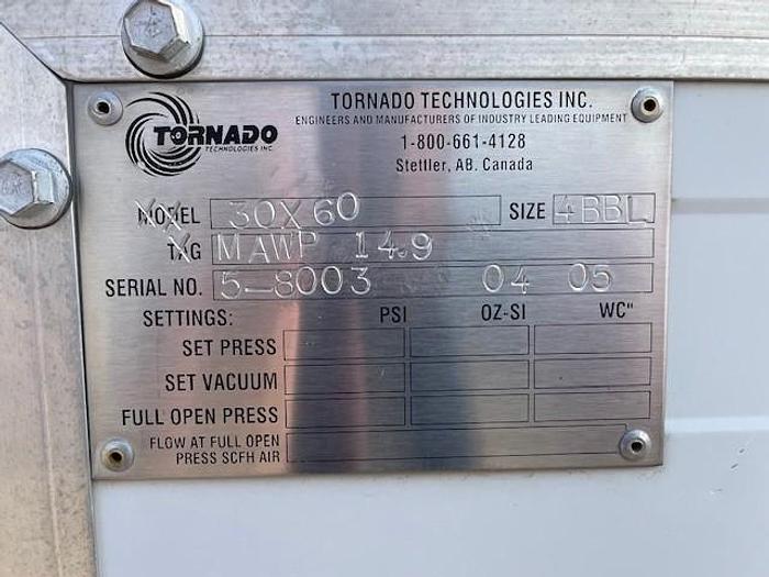 Used 10' x 30' 14.9 PSI Tornado SOUR Positive Pressure Production Package