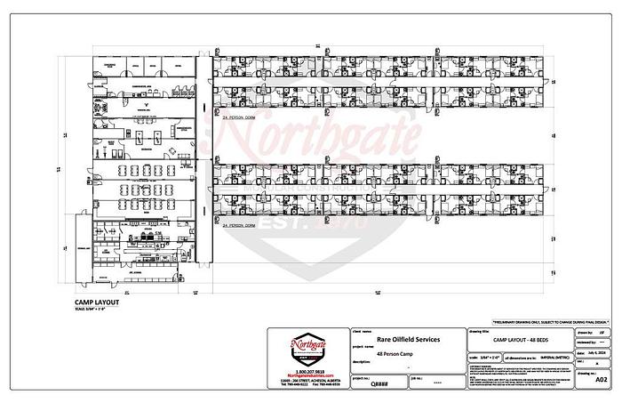 Used 12 unit Kitchen/Recreation/Dining/Office Complex