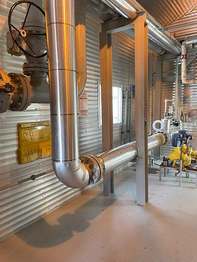 Used 60" x 24' 720 PSI Sour Horizontal 3 Phase Separator Package