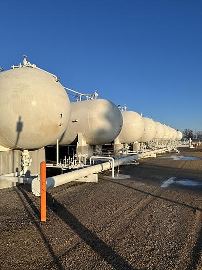 Used 90,000 Gallon 250 PSI Storage Bullet