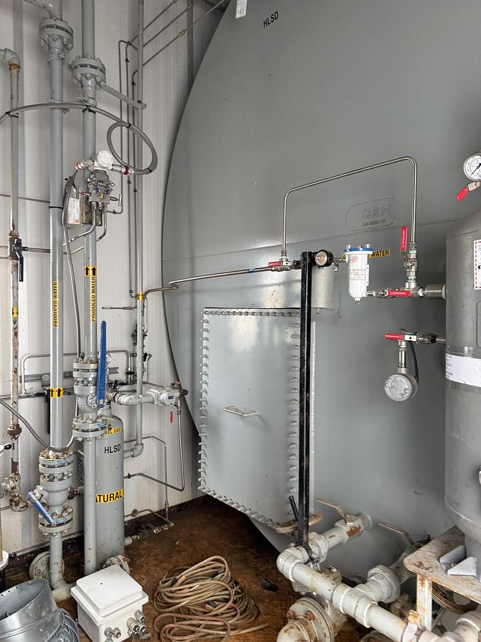 Used 30" 1440 PSI Vertical Sour Separator Package w/Integral 400 BBL Tank