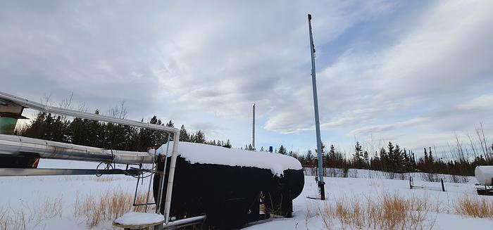 Used 100 BBL Double Wall 14.9 PSI 84" x 15' Flare KO