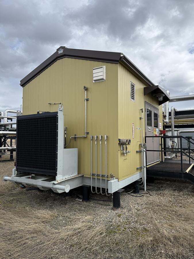 Used 75 HP Electric Driven Frick XJF-151M VRU Screw Compressor