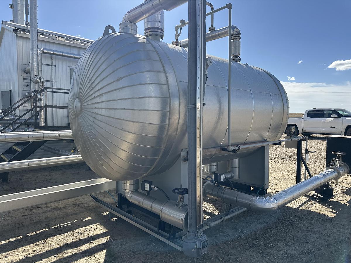 Used 72" x 10' 50 BBL Internally Coated FKOD c/w Heat Coil