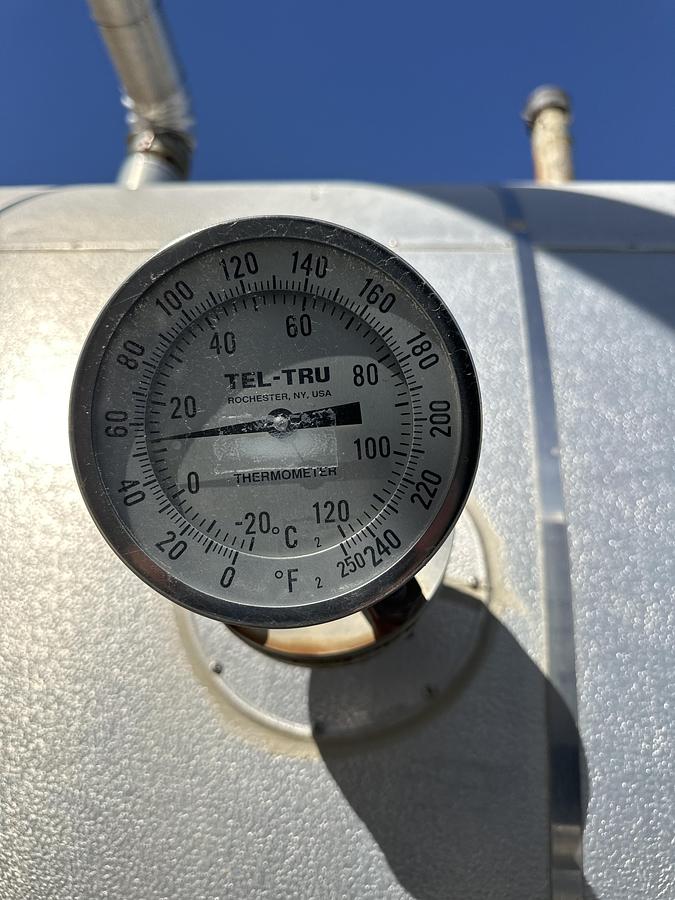 Used 72" x 10' 50 BBL Internally Coated FKOD c/w Heat Coil