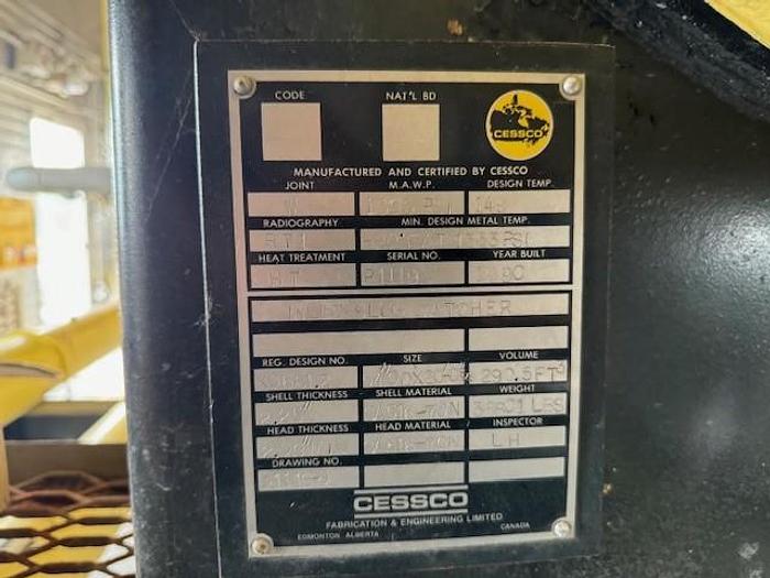 Used 54" x 20' 1353 PSI Sour Horizontal Separator