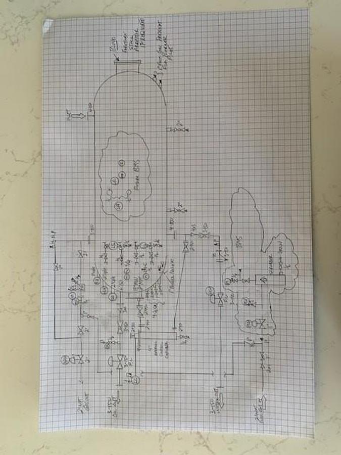Used 8' x 25' Horizontal 50 PSI Smith Treater