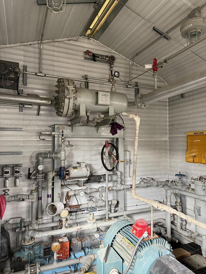 Used 75 HP Electric Driven Frick XJF-151M VRU Screw Compressor