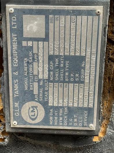 Used 400 BBL Heated and Insulated Tank