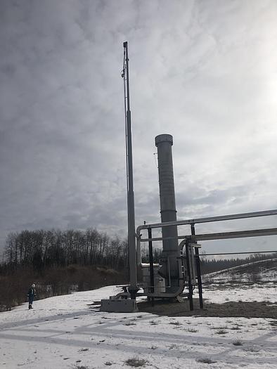 Used 25 BBL 50 PSI Sour Internally Coated Flare Knockout