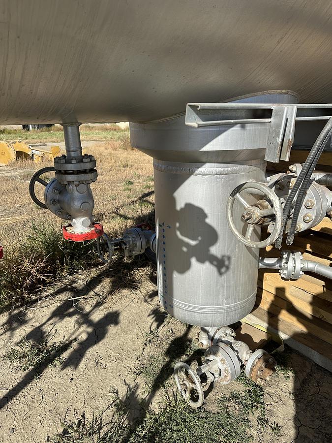 Used 72" x 30' 1305 PSI Sour Horizontal Separator Vessel w/ water boot - 16015