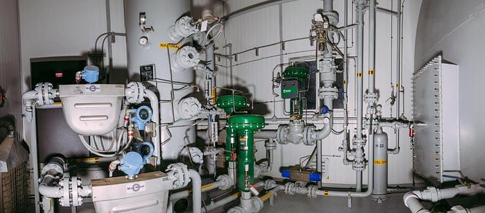 Refurbished 30" 1440 PSI Vertical Sour Separator Package w/Integral 400 BBL Tank