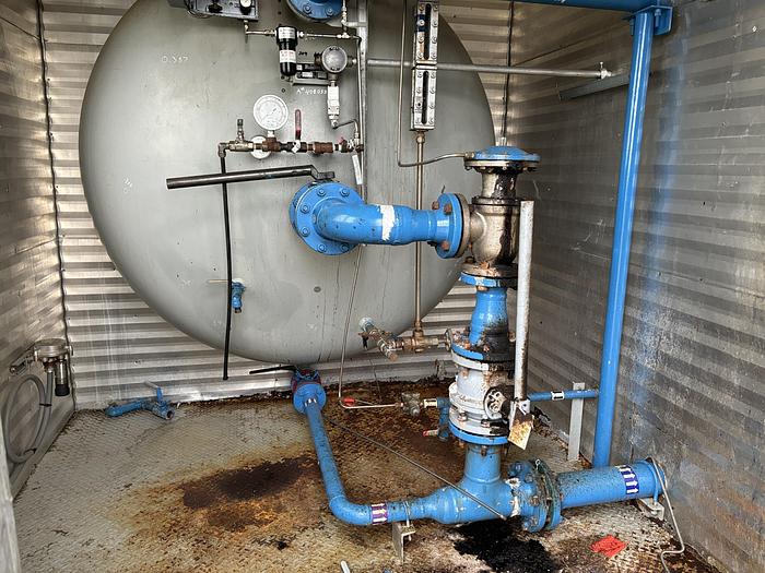 Used 6' x 20' Horizontal 75 PSI Rushton Free Water Knock Out