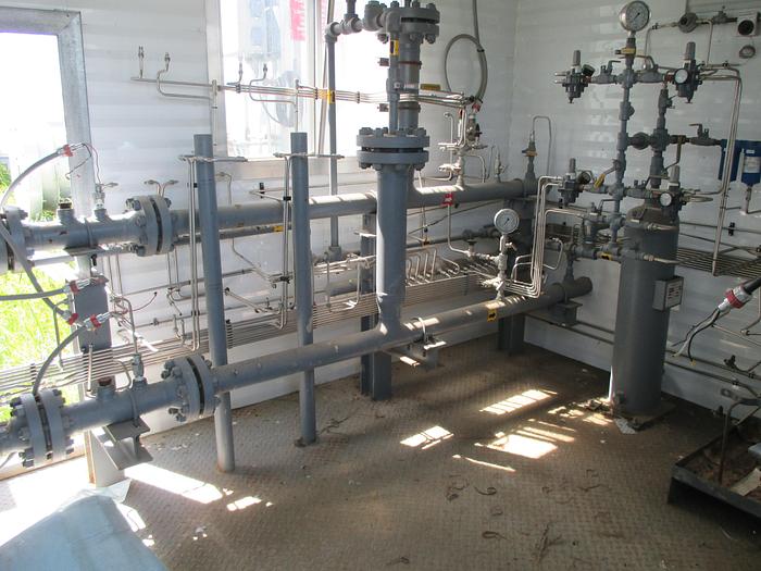 Used Dual 3" 600# ANSI SImplex Meter Skid