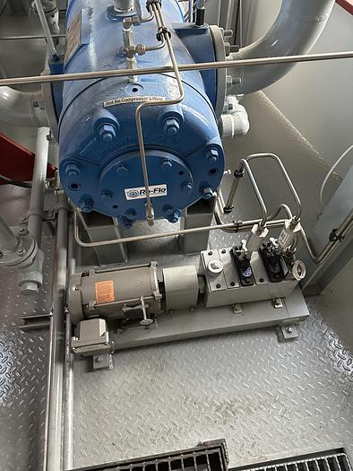 100HP New SOUR VRU Teco Driver with 2 Ro-Flo Compressors - 15623