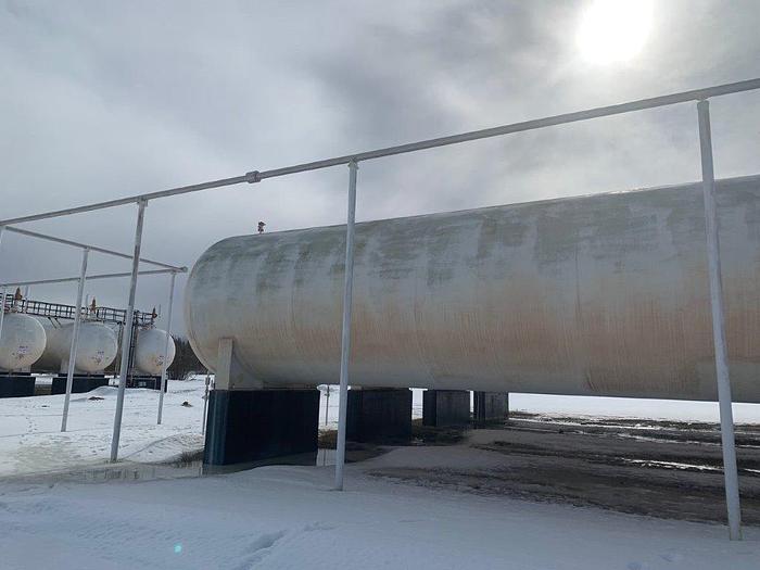Used 106,000 Gallon 177 PSI Pressurized Storage Bullet