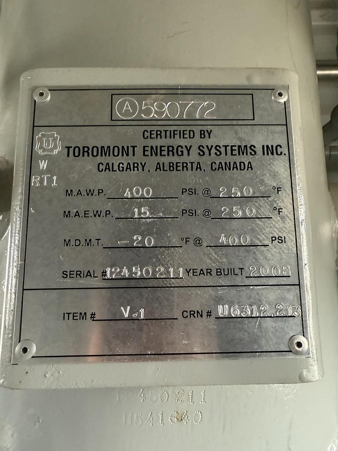 Used 75 HP Electric Driven Frick XJF-151M VRU Screw Compressor