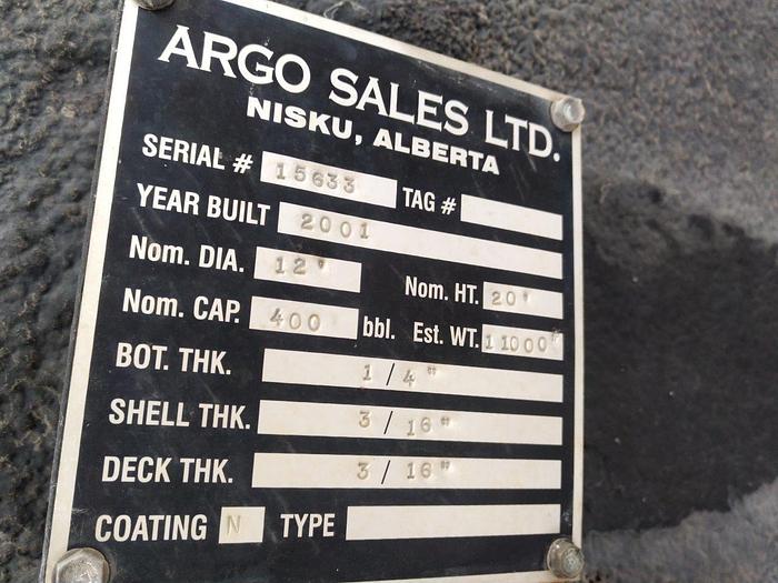 Used 400 BBL Insulated Tank