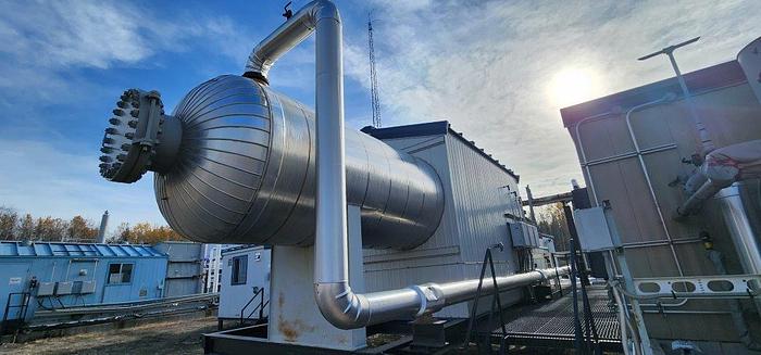 Used 60" x 20' 530 PSI Sour Horizontal Separator Package