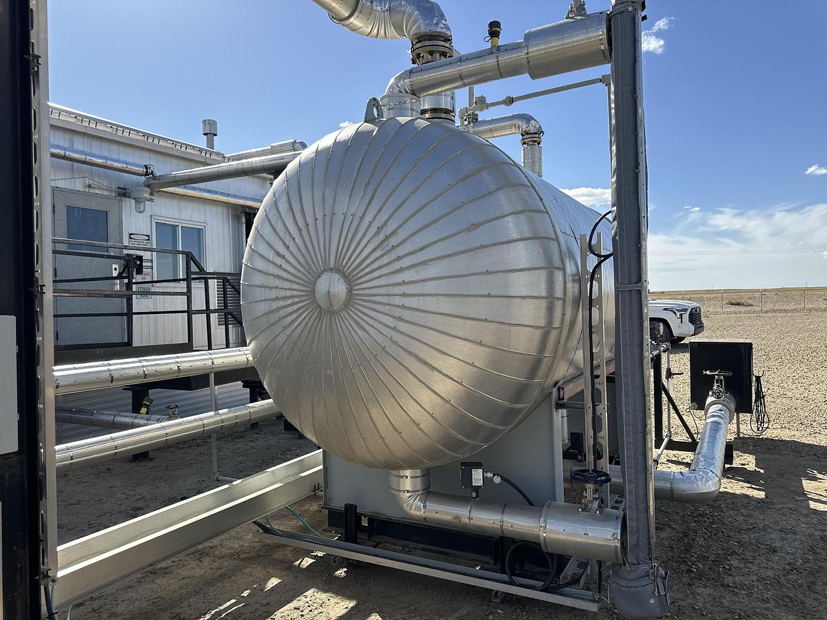 Used 72" x 10' 50 BBL Internally Coated FKOD c/w Heat Coil