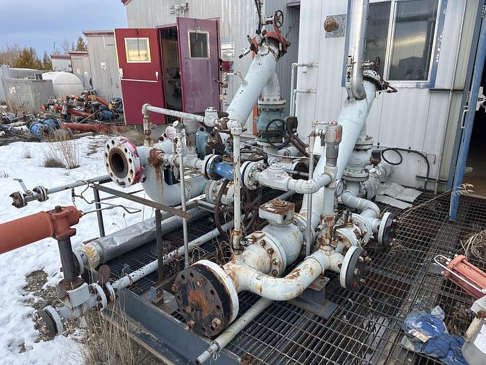 Used 48" 720 PSI Group Separator with 36" 720 PSI Test Separator and 8 Well Inlet Header