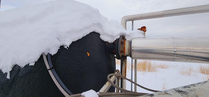 Used 100 BBL Double Wall 14.9 PSI 84" x 15' Flare KO