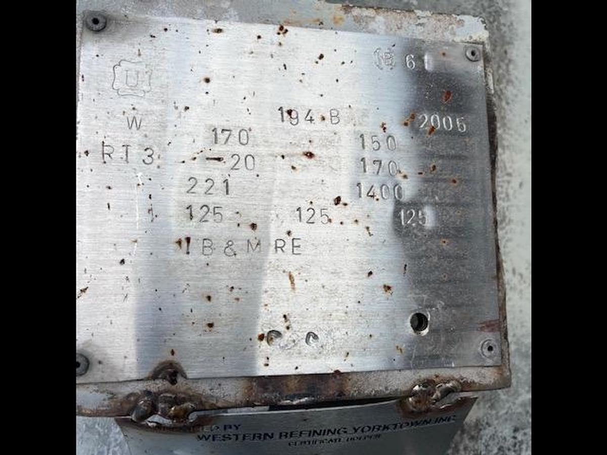 Used 24” x 6’ 170 PSI Vessel